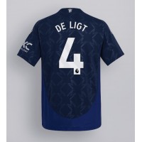 Camisa de time de futebol Manchester United Matthijs de Ligt #4 Replicas 2º Equipamento 2024-25 Manga Curta